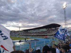 Vista della tribuna distinti dell'Adriatico.