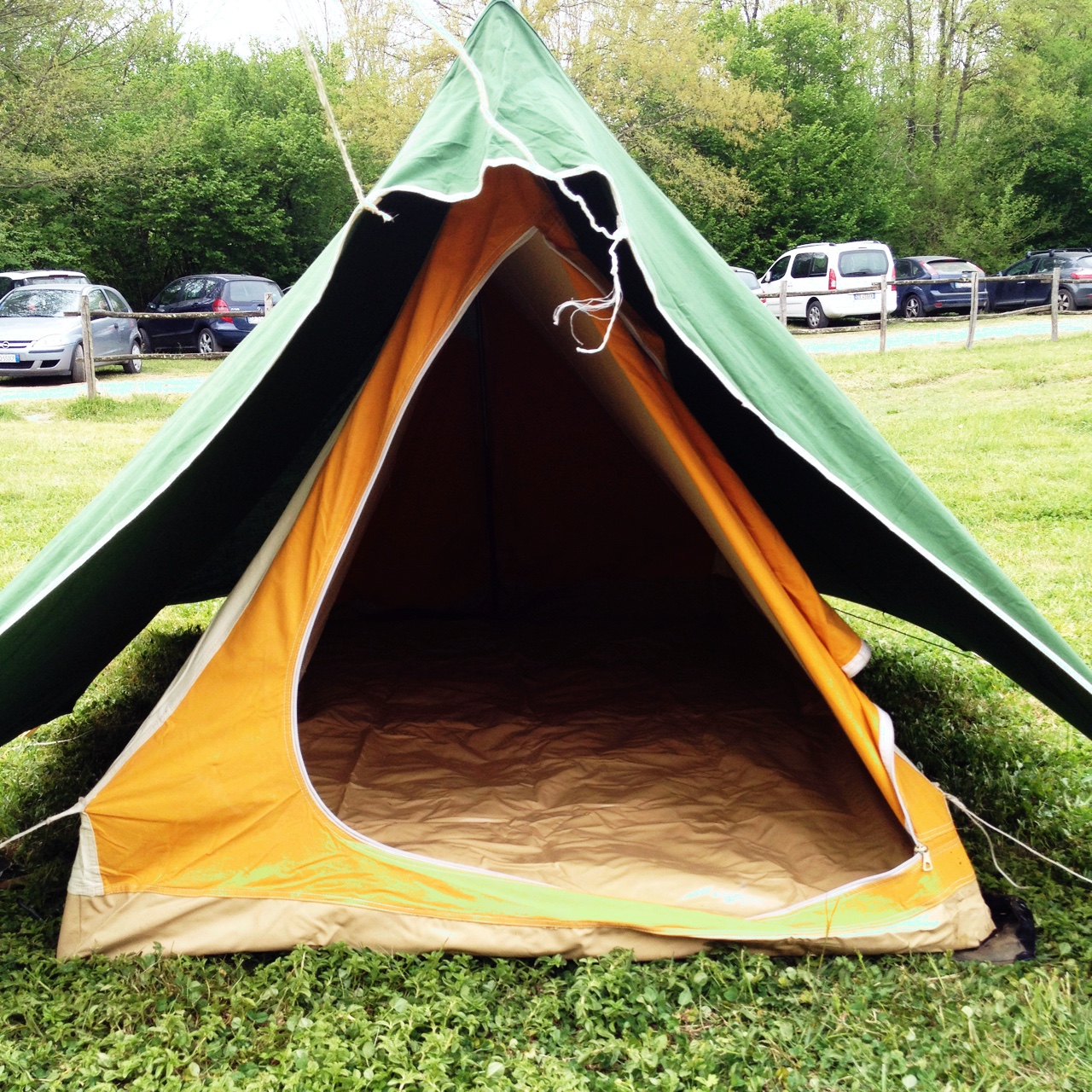 canadese-tenda-456alz-1.jpg Tenda Canadese 2 Posti "Le Soleil" anni '70/'80 / Canadian "Le Soleil" 2 seater tent from the 70's / 80's - immagine 1