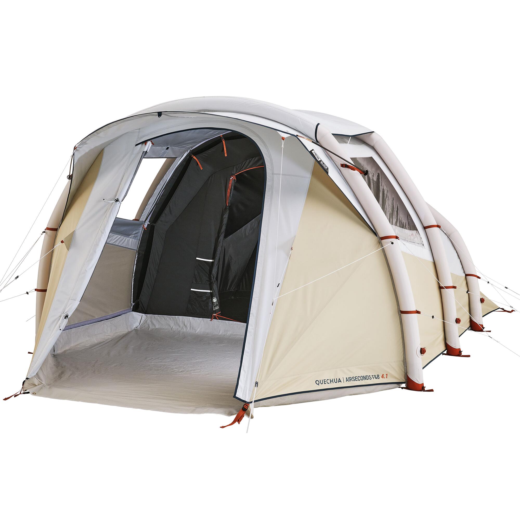 decathlon-tenda-4-posti-104syg-1.jpg Tenda gonfiabile campeggio AIR SECONDS 4.1 F&B | 4 posti | 1 camera - immagine 1