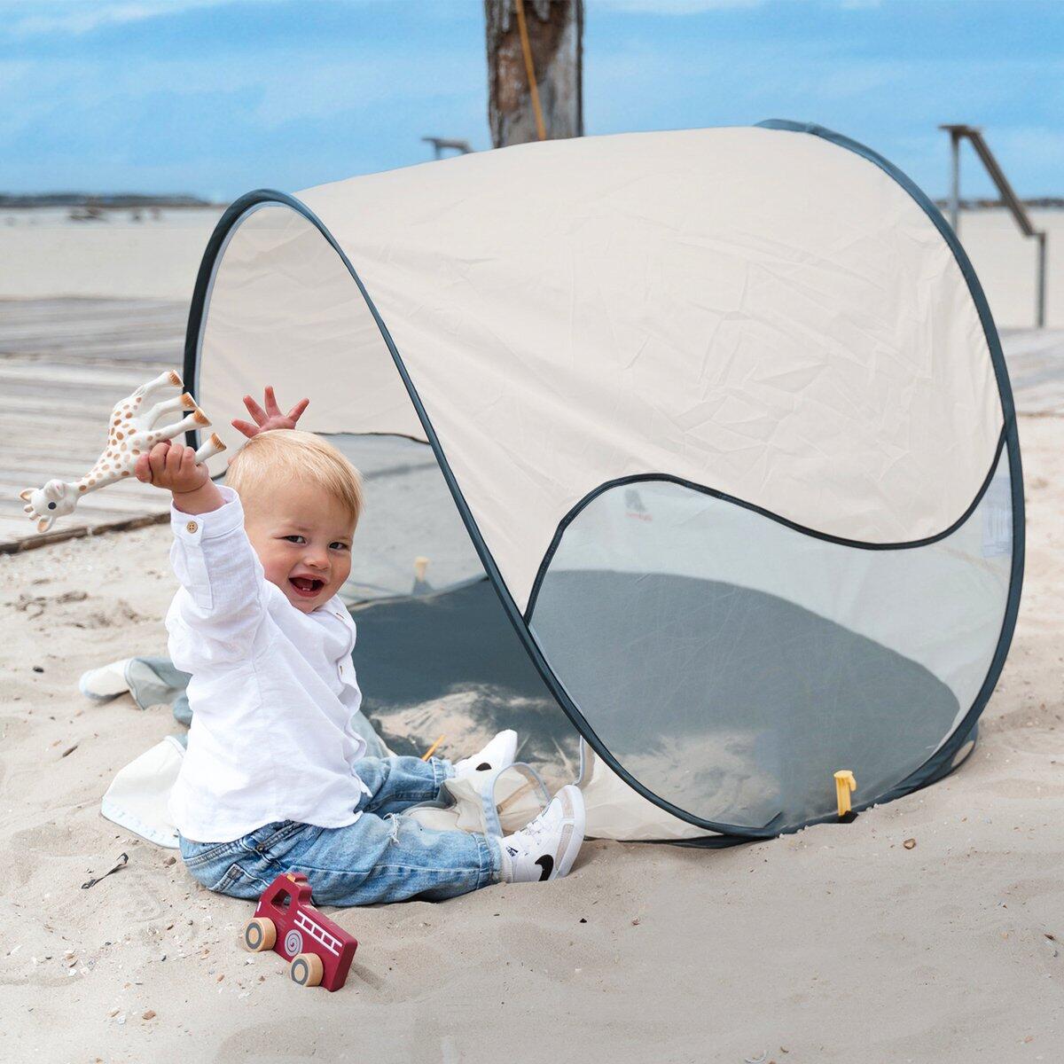 decathlon-tenda-da-spiaggia-907qgv-1.jpg Tenda da spiaggia Pop Up di Lusso Leggera Protezione UV 50+ Crema - immagine 1