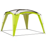 Gazebo da campeggio brunner "medusa ii" in acciaio e fiberglass verde 3x3 m