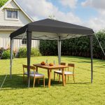 YITAHOME Gazebo pieghevole 3x3m, tenda impermeabile con borsa e 4 sacchi di sabbia, per feste e campeggio, nero