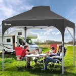 YITAHOME Gazebo Impermeabile 2,5 X 2,5 M Pieghevole Pop Up Tendone Da Esterno Altezza Regolabile Con Sacca Di Trasporto Per Patio/Spiaggia/ Campeggio/F | Leroy Merlin