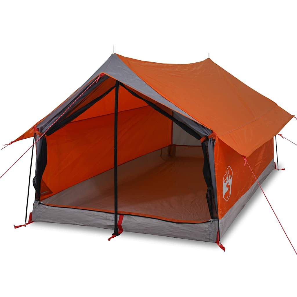 tenda-2-posti-398ily-1.jpg vidaXL Tenda da Campeggio 2 Persone Grigio e Arancione Impermeabile | vidaXL.it - immagine 1