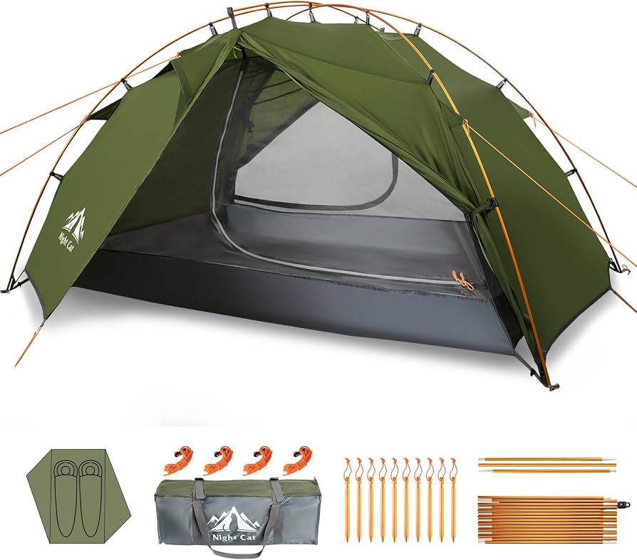 tenda-2-posti-907wbj-1.jpg Night Cat Tenda da Campeggio Per 2 Posti: Montaggio Rapido Tende Impermeabile Per Trekking Escursionisti : Amazon.it: Sport e tempo libero - immagine 1
