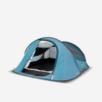 Tenda campeggio 2 SECONDS blu 3 persone