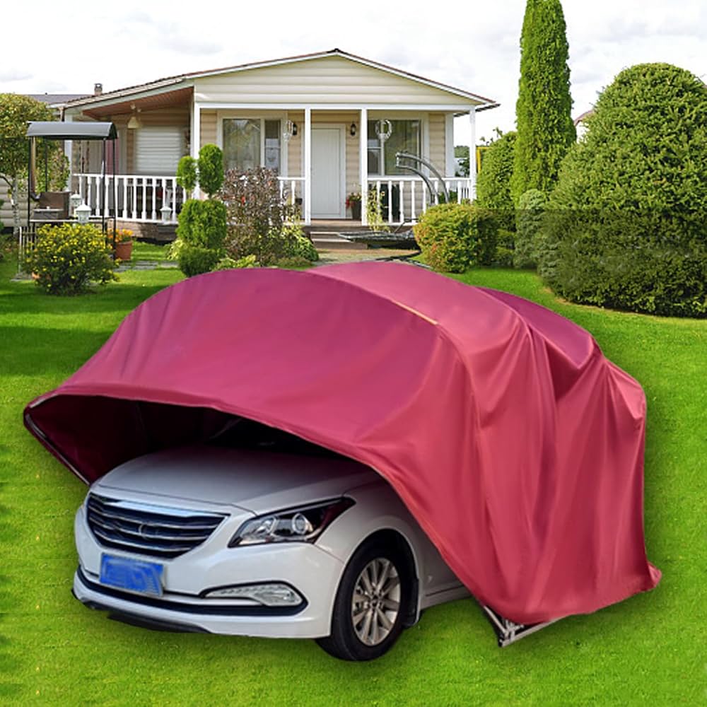 tenda-auto-230ser-1.jpg Tenda per auto, resistente, telescopica, pieghevole, protezione solare e antipioggia, garage esterno per veicoli : Amazon.it: Giardino e giardinaggio - immagine 1