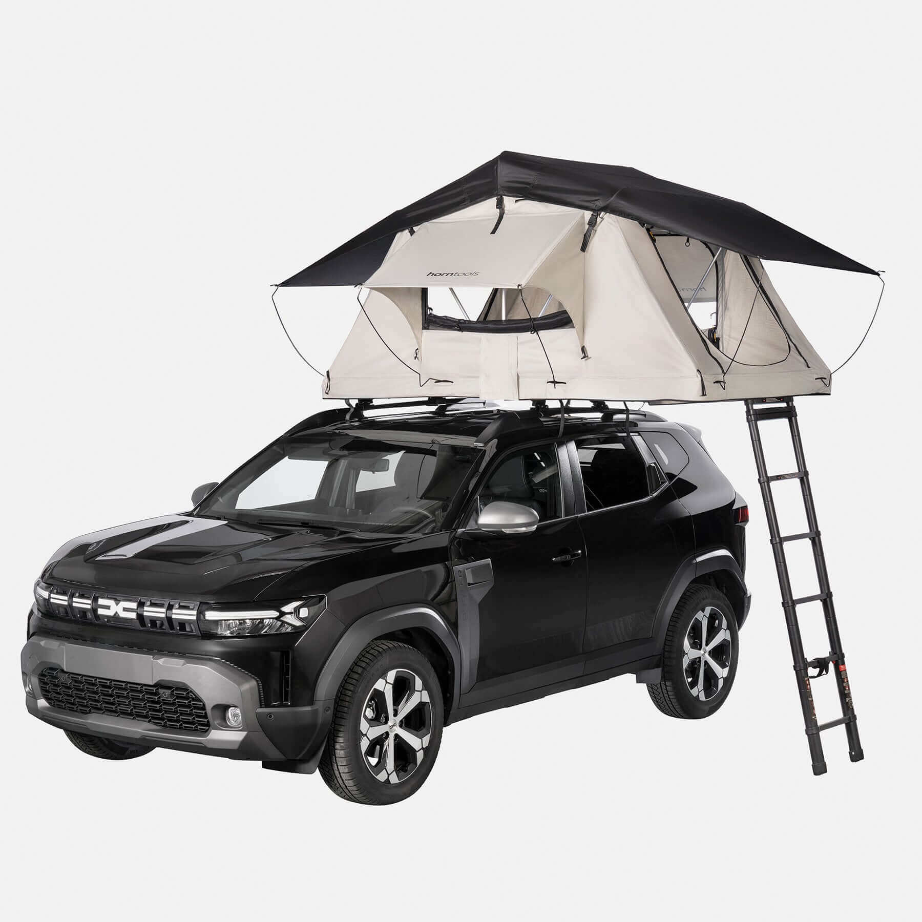 tenda-auto-688puo-1.jpg Tenda da tetto Track per 2 persone 130 cm Con tenda da sole - immagine 1