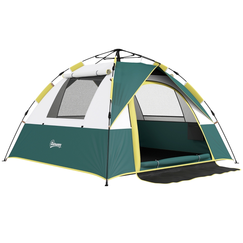 tenda-da-campeggio-2-posti-670krl-1.jpg Outsunny Tenda da Campeggio Automatica per 2 Persone Verde | Aosom Italy - immagine 1