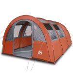 vidaXL Tenda da Campeggio a Tunnel per 4 Persone Arancione | vidaXL.it