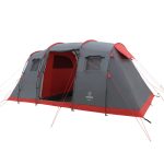 JUSTCAMP Lake 4 Tenda da Campeggio 4 posti 2 camere (470 x 230 x 190 cm) : Amazon.it: Sport e tempo libero