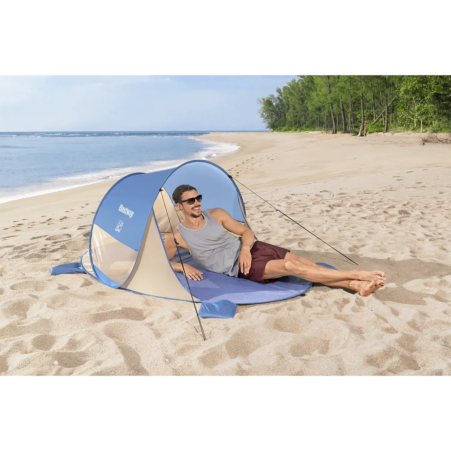 tenda-da-spiaggia-439avt.webp Tenda da Spiaggia Quick 2 Adulti, Cm. 200x120x90 BESTWAY - immagine 1