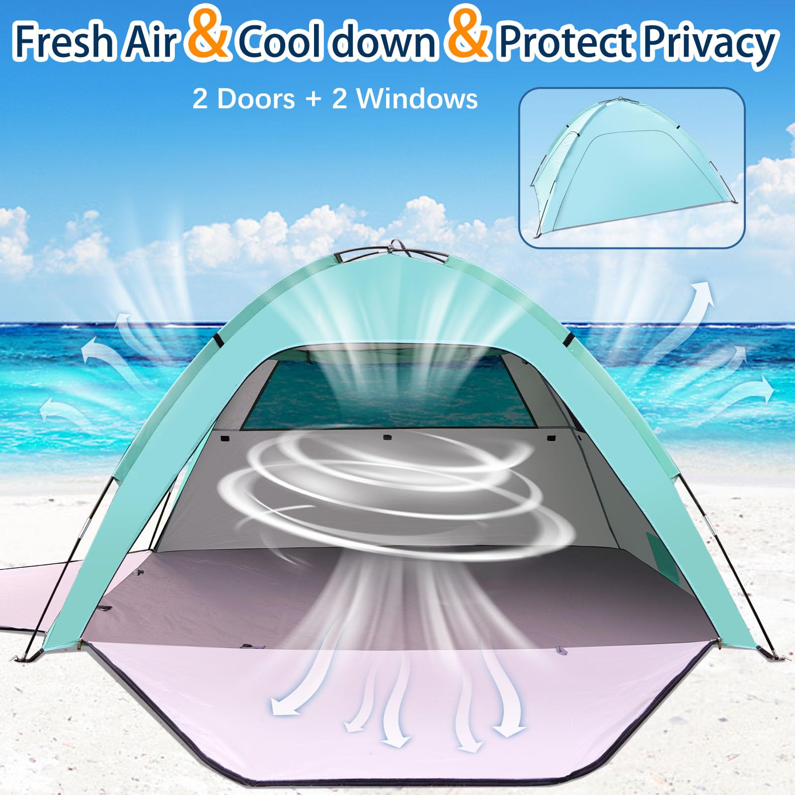 tenda-da-spiaggia-decathlon-975ppd-1.jpg Tenda Da Spiaggia Decathlon Ombrellone Da Spiaggia Tenda Da Spiaggia Tenda Da Spiaggia Leggera Tenda Mare Antivento - immagine 1