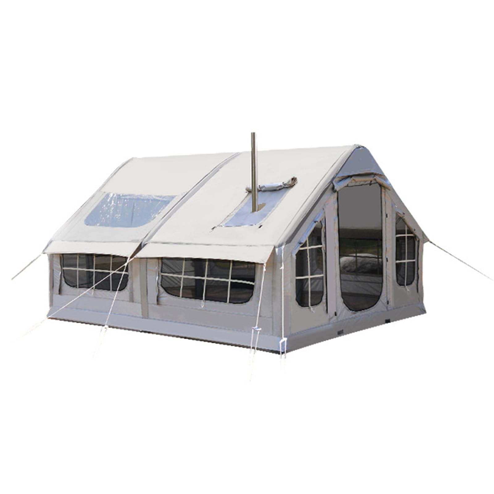 tenda-gonfiabile-6-posti-757mbf-1.jpg Tenda da campeggio gonfiabile, tenda da cabina per 6 8 persone, tende glamping, tende Oxford da esterno impermeabili, tenda da casa gonfiabile con finestra in rete (Gray1 pro, 385x260x200cm) : Amazon.it: Sport e - immagine 1