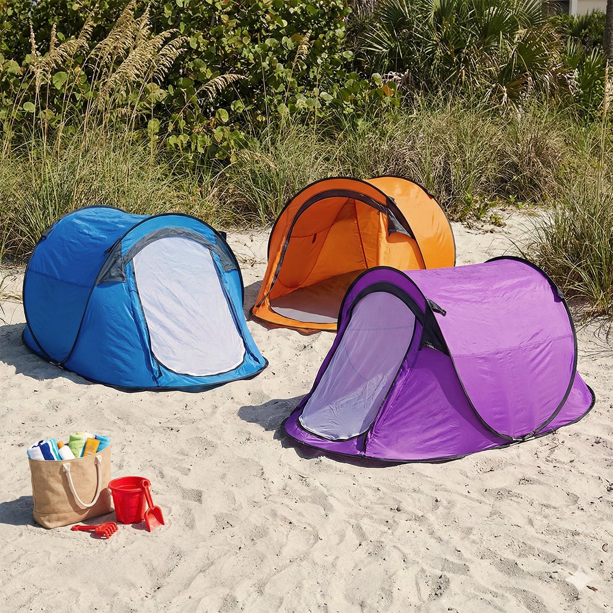 tenda-per-il-mare-344lwz-1.jpg Tenda da spiaggia 2 posti mare TendaFacile XL campeggio camping - immagine 1