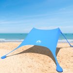 Night Cat Tenda Spiaggia UPF50+ Parasole : Pali Alluminio Ancoraggio Sabbia | Montaggio Rapido In 2 Minuti Anti Vento Con Picchetti Inclusi Pieghevole Compatto Tessuto Traspirante : Amazon.it: Sport e tempo libero