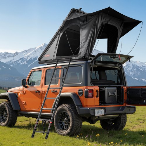 tenda-per-tetto-auto-258unt-1.jpg VEVOR Tenda da Tetto per Auto per Campeggio Viaggio Capienza ca. 2 3 Persone, Tenda Sopra Auto Telaio in Alluminio con Illuminazione LED Finestra ... - immagine 1