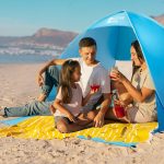 Tenda da Spiaggia Pop Up Protezione Solare UV UPF 50+