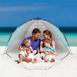 3 4 Person Luxury Beach Tent with UPF 50+ Rated Sun Protection