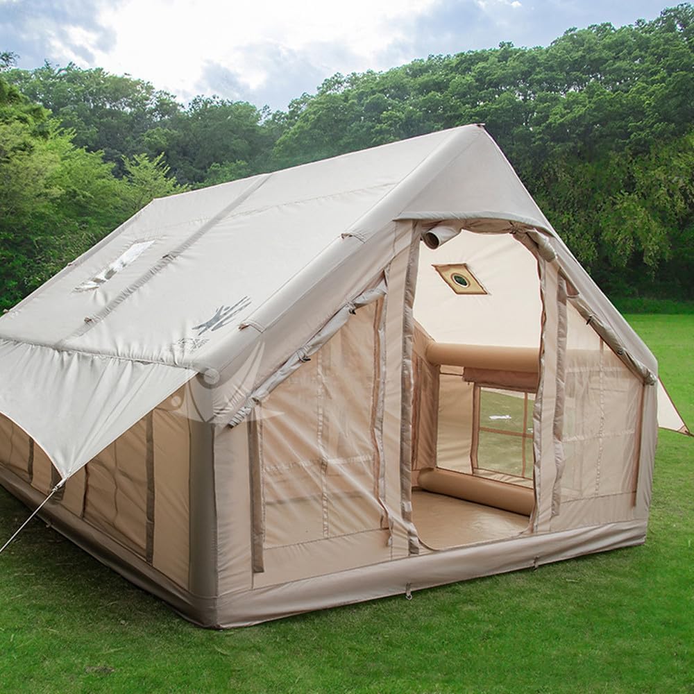 tende-dacampeggio-208mxs-1.jpg UNISTRENGH Tenda Campeggio 6 Posti Famiglia Grande, Tenda Gonfiabile con Stufa 4 Stagioni, Glamping luxury Alta, Facile da Montare, Impermeabile(400 x 300 x 210 cm) : Amazon.it: Sport e tempo libero - immagine 1