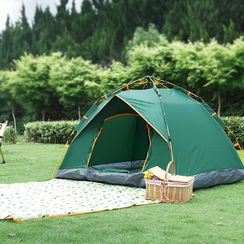tende-dacampeggio-458piw-1.jpg Tenda da campeggio per 2 persone 200 x 150 x 125 cm, apertura e chiusura rapida automatica, protezione UV, con borsa portaoggetti - immagine 1