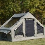 Tenda Gonfiabile XXL per 4 6 Persone con Stufa – Tenda da Campeggio in Tessuto Elastico 300D, Montaggio Rapido in 5 Minuti