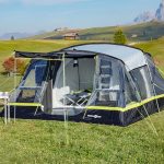 Tenda grande da campeggio famiglia 5 persone 360x490 Kalinda 5 Brunner