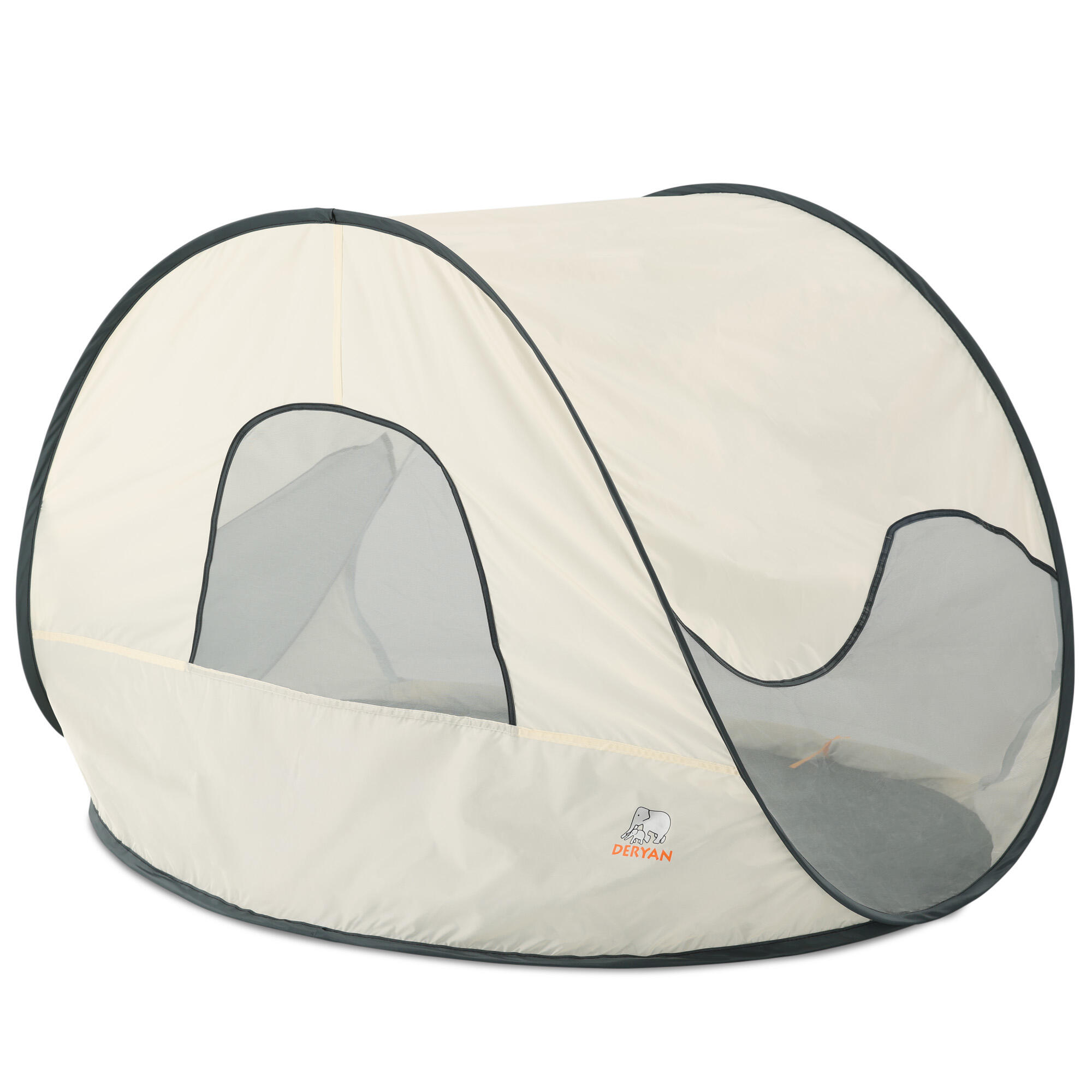 tende-per-spiaggia-decathlon-111vnj-1.jpg Tenda da spiaggia Pop Up di Lusso Leggera Protezione UV 50+ Crema - immagine 1