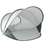 Tenda da spiaggia Pop Up XXL di Lusso Leggera Protezione UV 50+ Argento