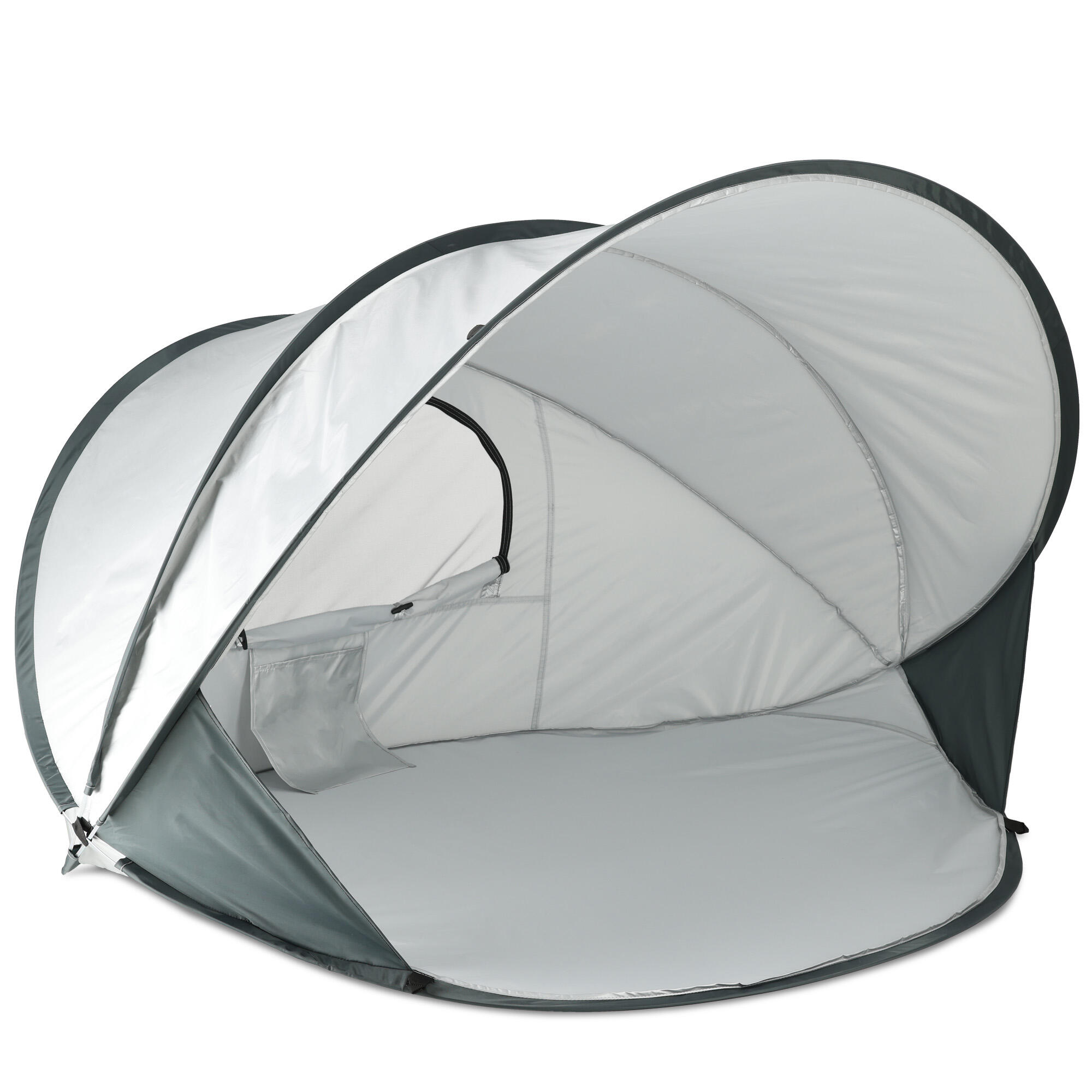 tende-per-spiaggia-decathlon-745mio-1.jpg Tenda da spiaggia Pop Up XXL di Lusso Leggera Protezione UV 50+ Argento - immagine 1